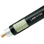 Low Loss Flexible LMR-1700-DB Outdoor/Watertight Rated Coax Cable Double Shielded with Black PE Jacket