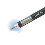 Low Loss Flexible LMR-500-DB Outdoor/Watertight Rated Coax Cable Double Shielded with Black PE Jacket