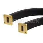 WR-112 Seamless Flexible Waveguide 24 Inch, UG-51/U Square Cover Flange Operating From 7.05 GHz to 10 GHz