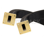 WR-112 Seamless Flexible Waveguide 24 Inch, CPR-112G Flange Operating From 7.05 GHz to 10 GHz