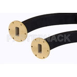 WR-137 Seamless Flexible Waveguide 12 Inch, UG-344/U Round Cover Flange Operating From 5.85 GHz to 8.2 GHz