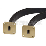 WR-51 Seamless Flexible Waveguide 12 Inch, Square Cover Flange Operating From 15 GHz to 22 GHz