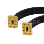 WR-90 Seamless Flexible Waveguide 24 Inch, CPR-90G Flange Operating From 8.2 GHz to 12.4 GHz