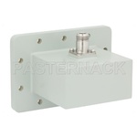 WR-340 CPR-340F Flange to N Female Waveguide to Coax Adapter Operating From 2.2 GHz to 3.3 GHz, S Band