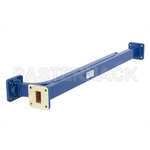 WR-75 Waveguide 20 dB Broadwall Coupler, Square Cover Flange, E-Plane Coupled Port, 10 GHz to 15 GHz, Copper Alloy
