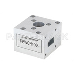 WR-62 Waveguide Circulator, 12.4 GHz to 18 GHz, 18 dB min Isolation, Cover Flange, Aluminum