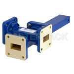 WR-75 Waveguide 30 dB Crossguide Coupler, 3 Port Square Cover Flange, 10 GHz to 15 GHz, Bronze