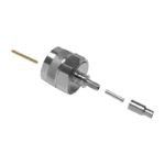 N Type Male Straight Plug connector by Times for the LMR-100 cable series