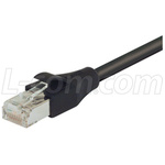 Premium LSZH Shielded 10-Gig Category 6a Cables, Black