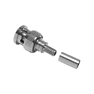 BNC Male Straight Plug connector by Times for the LMR-195 cable series