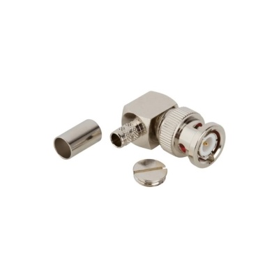 BNC Male Right Angle connector by Times for the LMR-240 cable series