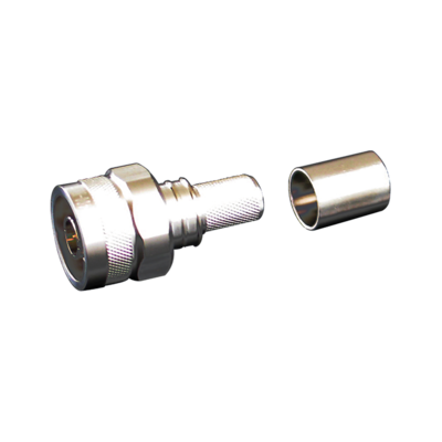 N Type Male Straight Plug connector by Times for the LMR-400 cable series