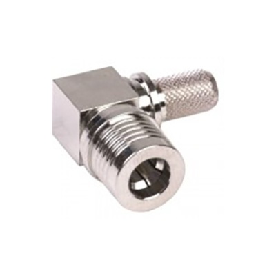 QN Male Right Angle connector by Times for the LMR-400 cable series