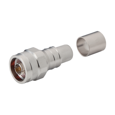N Type Male Straight Plug connector by Times for the LMR-500 cable series