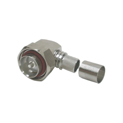 7/16 DIN Male Right Angle connector by Times for the LMR-600 cable series
