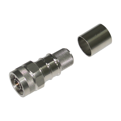 N Male Straight Crimp Connector for LMR-600 Coaxial Cable