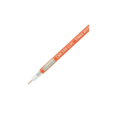 Low Loss Flexible LMR-240-LLPL Plenum Rated Coax Cable Double Shielded with Orange PVC (FR) Jacket