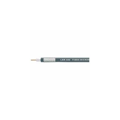 Low Loss Flexible LMR-400-FR Fire Rated  Coax Cable Double Shielded with Black FRPVC Jacket