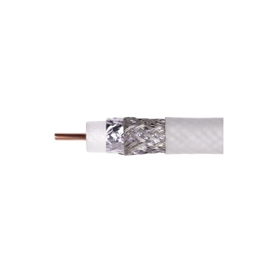 Low Loss Flexible LMR-600-PVC Coax Cable , with White PVC Jacket