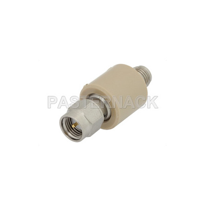DC Block on Inner and Outer Conductor 50 Ohm SMA Male to SMA Female Operating From 10 MHz to 18 GHz