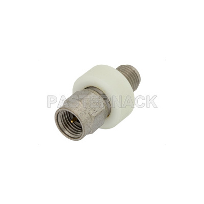 DC Block on Inner and Outer Conductor 2.92mm Male to 2.92mm Female Operating From 10 MHz to 26.5 GHz