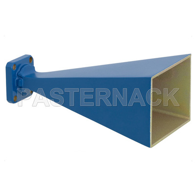 WR-34 Waveguide Standard Gain Horn Antenna Operating From 22 GHz to 33 GHz With a Nominal 20 dBi Gain With UG-1530/U Square Cover Flange
