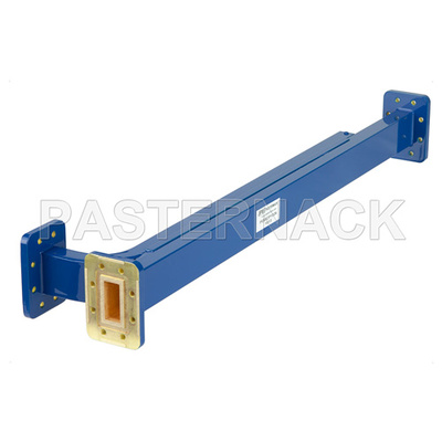 WR-112 Waveguide 10 dB Broadwall Coupler, CPR-112G Flange, E-Plane Coupled Port, 7.05 GHz to 10 GHz, Copper Alloy