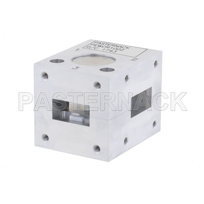 WR-75 Waveguide Circulator, 10 GHz to 15 GHz, 18 dB min Isolation, Cover Flange, Aluminum
