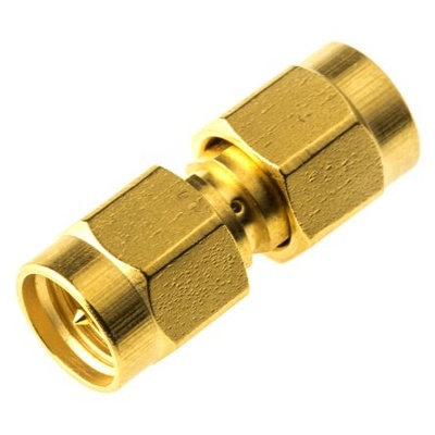 SMA Male to SMA Male, Gold, 18GHz, Adapter