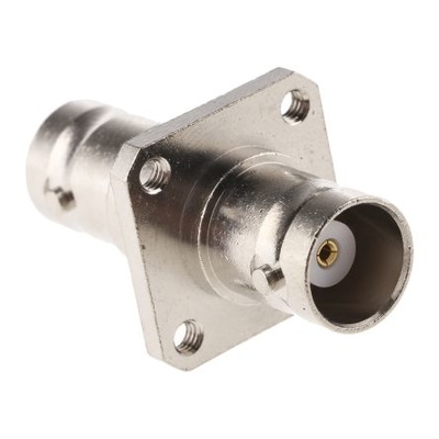 BNC Female to BNC Female Square Flange Mount, 4GHz, Adapter