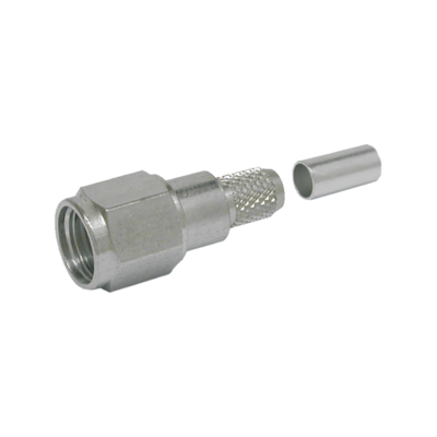 SMA Male Reverse Polarity connector by Times for the LMR-200 cable series