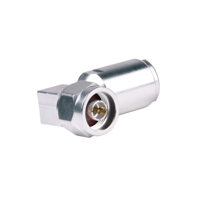 N Type Male Right Angle connector by Times for the LMR-600 cable series