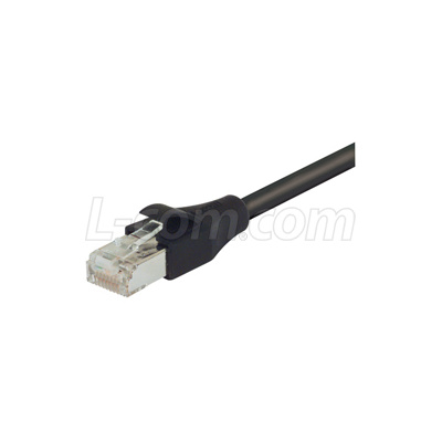 Premium LSZH Shielded 10-Gig Category 6a Cables, Black